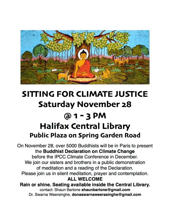Sitting for Climate Justice
